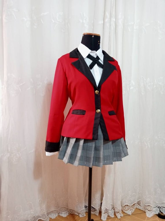 Anime Kakegurui Yumeko Jabami Costumes 6pcs/set 