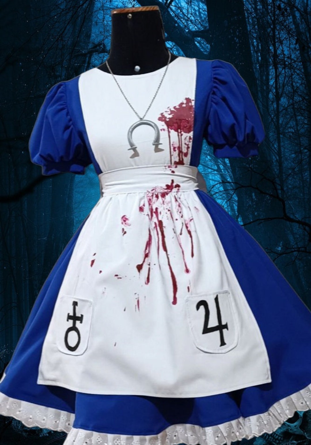 Game Alice Madness Returns Cosplay Costume Halloween Maid Dresses Apron  Dress