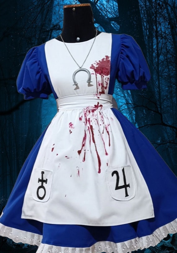 Alice-Madness Returns Alice Cosplay Costume - No Stain