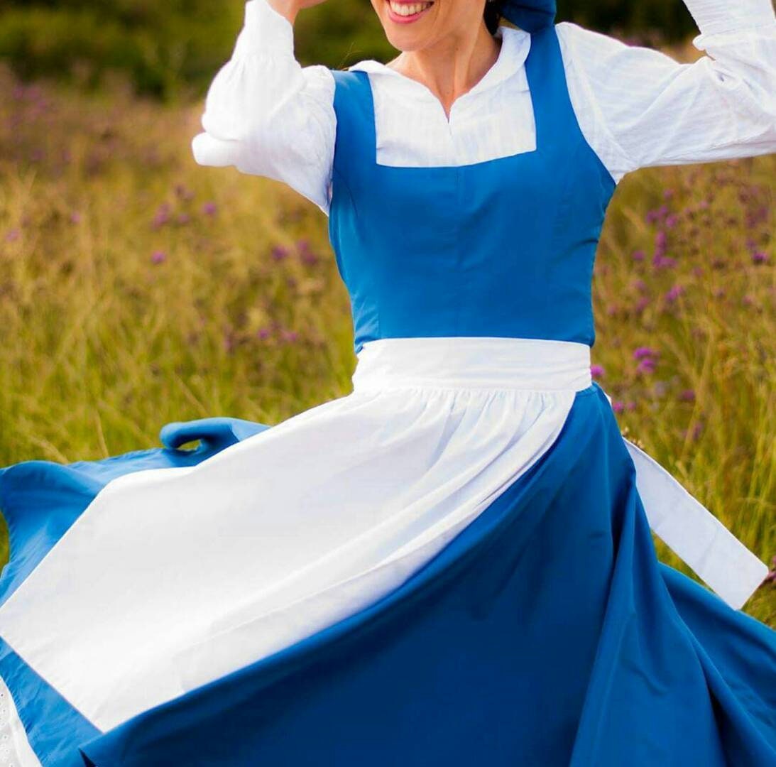Cosplay Belle Princesa Adulto Village Vestido Azul La Bella Y México | Cosplay Belle Princesa Adulto Village Vestido Azul La Bella Y México |