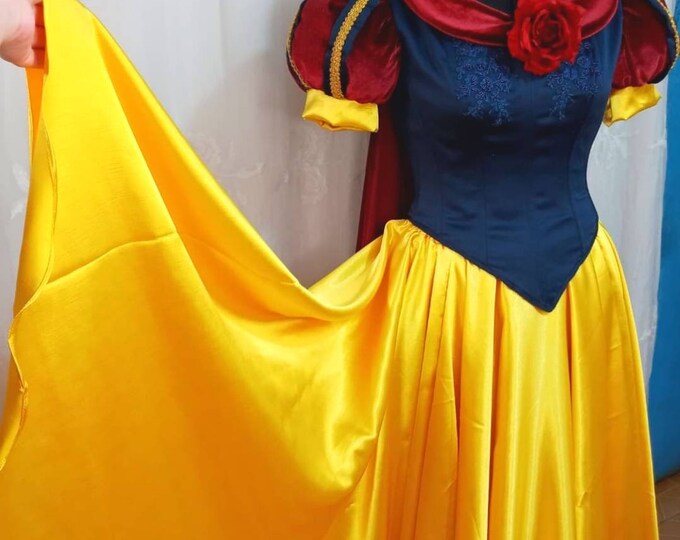 Snow White Cosplay Costume Adult Dress Princess Disney Custom Etsy