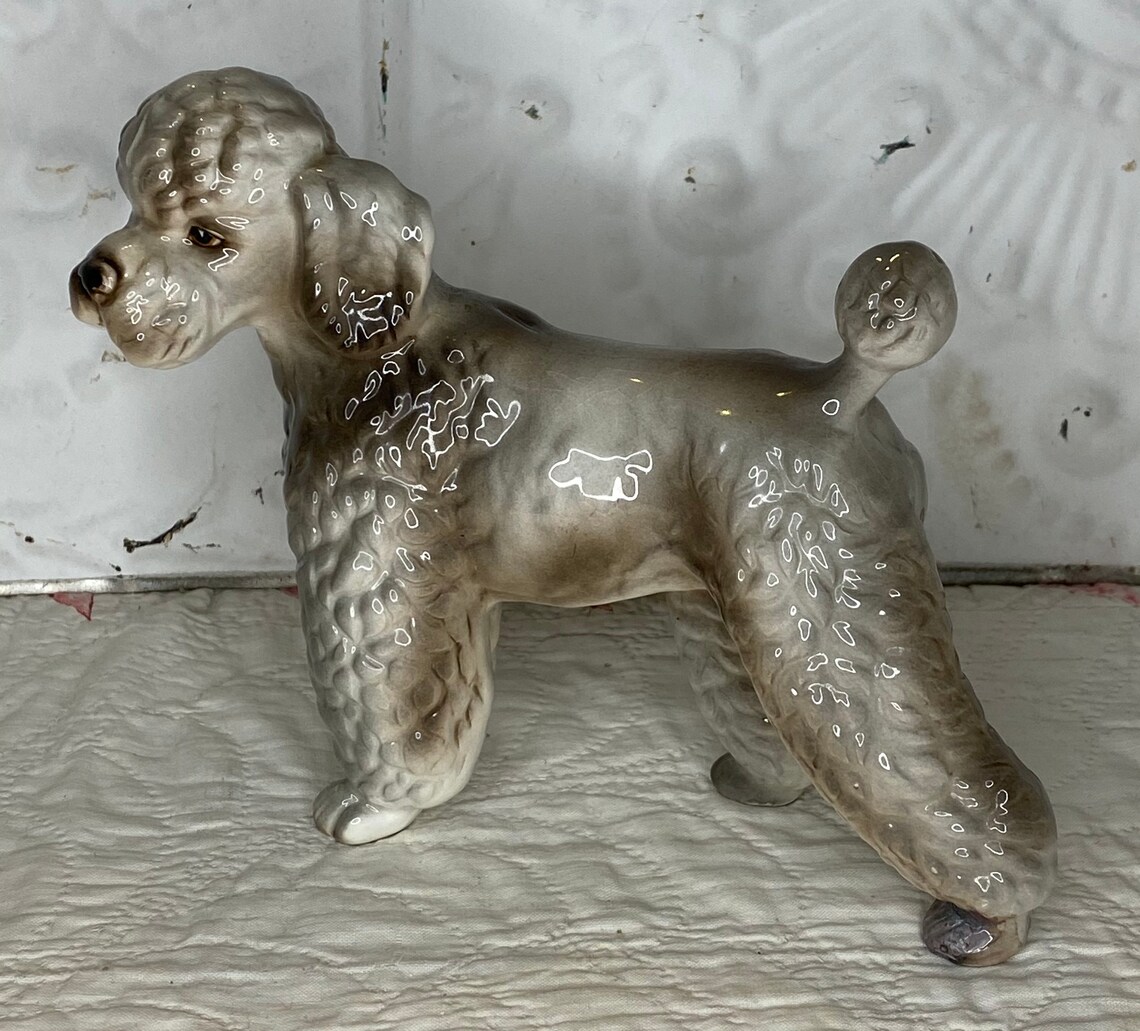 poodle nayothecorgi ceramic dog statue