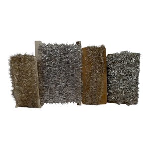 4 Vintage Sparkle Tinsel Garlands  Christmas  2 Gold  2 Silver  Assorted Widths