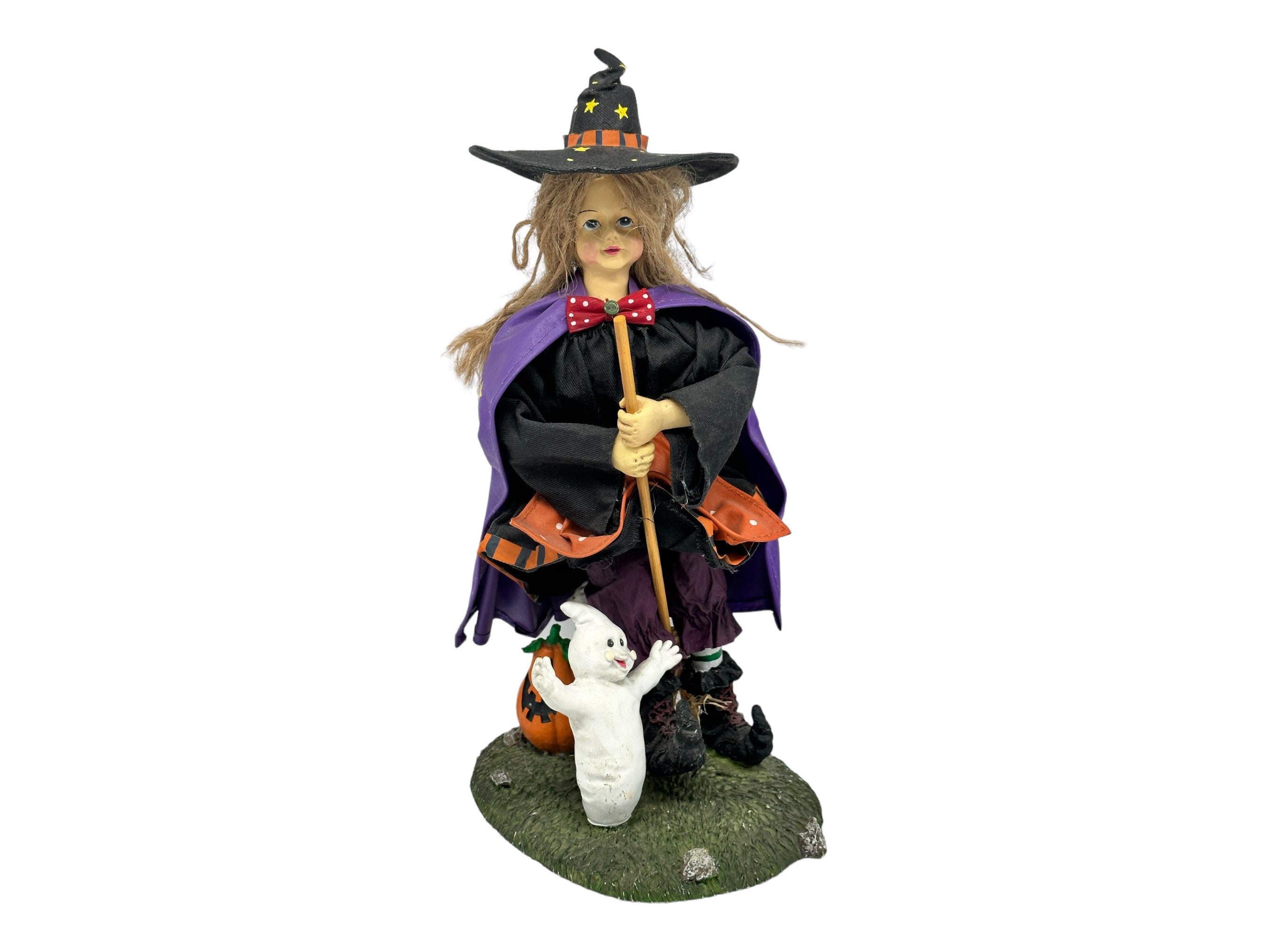 Handmade Ceramic Witch Statues, Witch Figurines, Halloween Decor