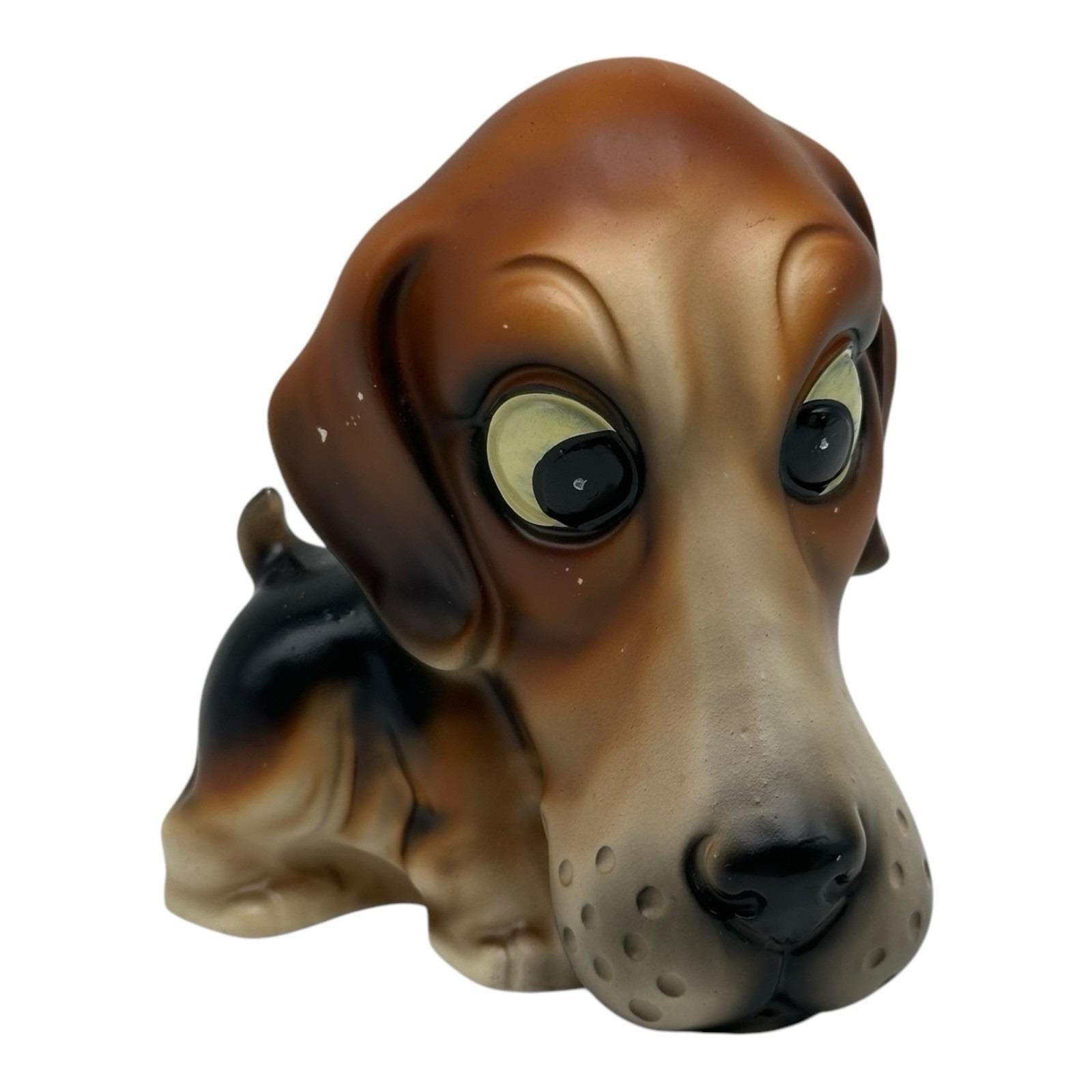 ビンテージ Norleans製 Big eye Dog 置物 陶器 犬 コリー