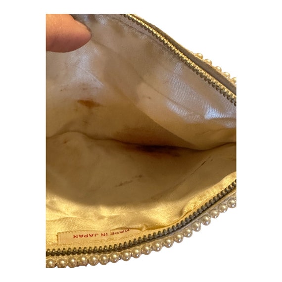 2 Vintage Ivory Clutch Bag Purses Evening  Faux P… - image 10