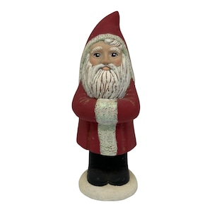 Vintage Alberta&#39;s Molds Ceramic 9.5” Old World Look St. Nick Santa Clause Figure