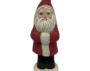 Vintage Alberta's Molds Ceramic 9.5” Old World Look St. Nick Santa Clause Figure