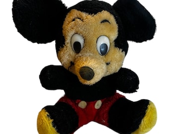 Vintage Mickey Mouse pluche Disney By R. Dakin 10" pluche knuffelpop