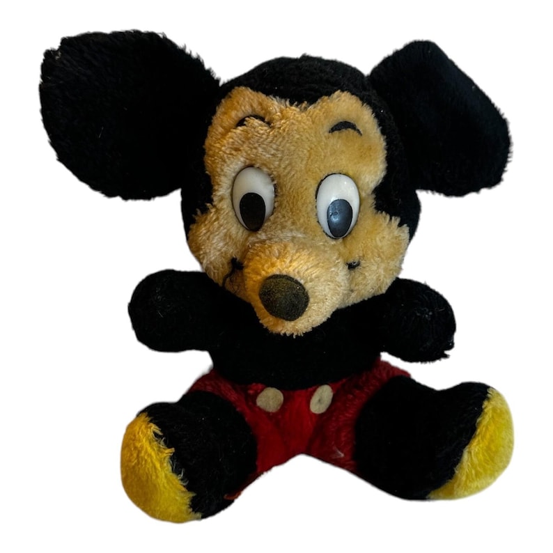 Vintage Mickey Mouse Plush Disney By R. Dakin 10" Plush Toy Stuffed Animal Doll image 1