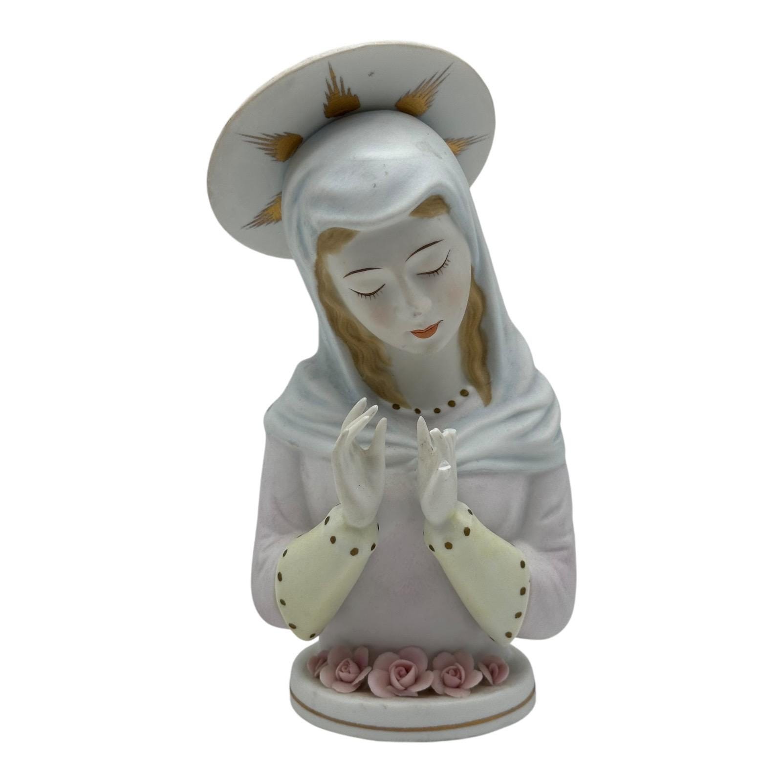 Vintage Lefton China Madonna Virgin Mary Figurine #KW433B