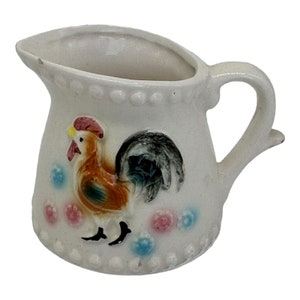Vintage Keramik Hahn Huhn Krug Stil Messbecher Japan 1/2 Tasse