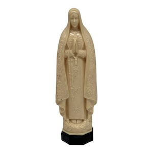 Vintage Blessed Mother Virgin Mary Plastic Figurine 8.5” Consolidated Molded Co