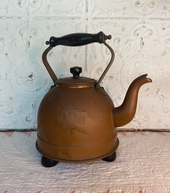 Vintage Premier System Electric Copper Tea Kettle Pot Made in England No  Cord 