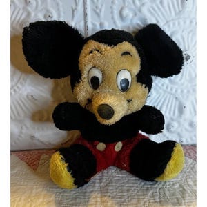 Vintage Mickey Mouse Plush Disney By R. Dakin 10" Plush Toy Stuffed Animal Doll image 2