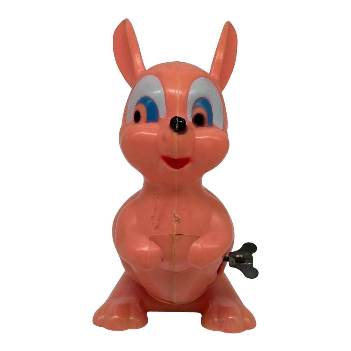 Vintage Easter Unlimited Wind up Rabbit Toy Bunny Blue Eyes Plastic ...