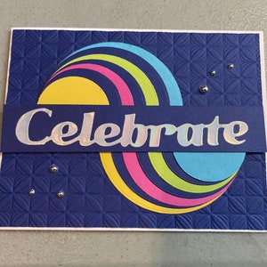 Cartão de aniversário retrô