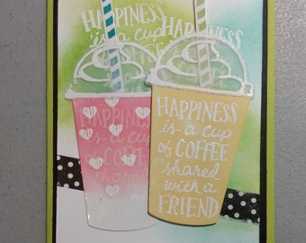 Coffee greeting card