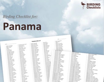 Birding Checklist: Panama