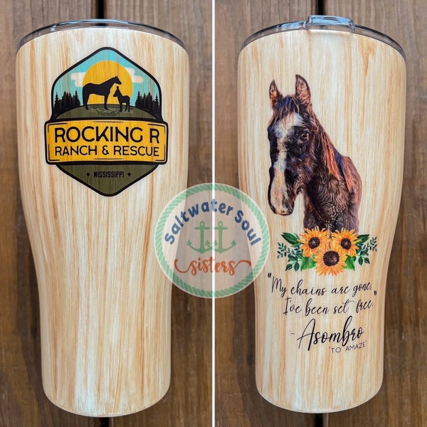 Asombro’s Rocking R Ranch and Rescue Tumbler