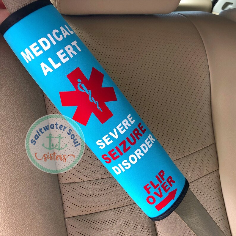 Medical Alert Seatbelt Covers Etsy