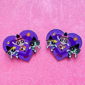 Spooky Season Powerpuff Girls Witch Enamel Pin