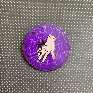 Addams Spooky Thing Enamel Pin