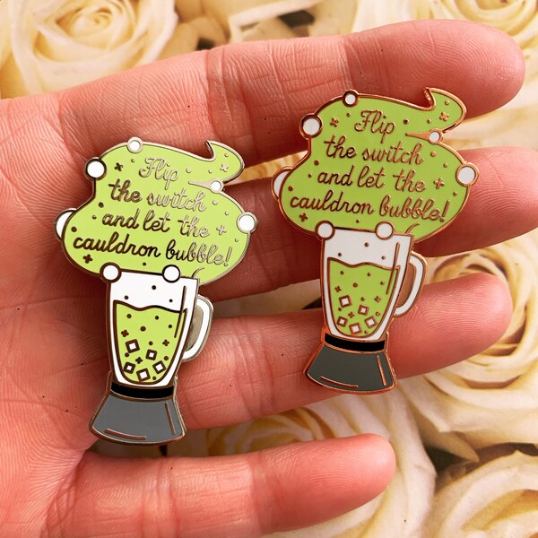 Practical Magic Midnight Margaritas Witch Cauldron Enamel Pin