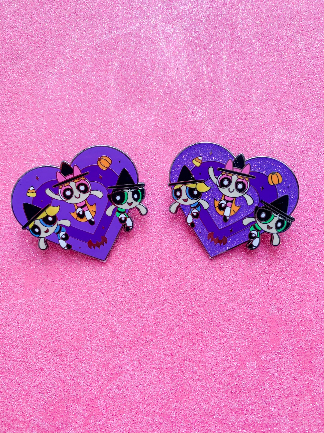 Spooky Season Powerpuff Girls Witch Enamel Pin - Etsy