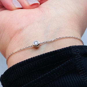 Cremation Moissanite Bracelet, Sterling Silver Ashes Bracelet, Pet Loss, Memorial Ash Jewelry