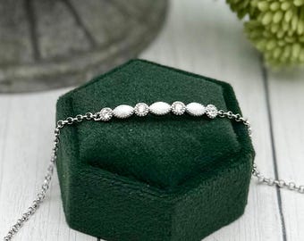 Cremation Bracelet, Birthstone Keepsake Bracelet With Ashes, Dainty Cremains Jewelry, Silver, Rose Gold, Pet Loss