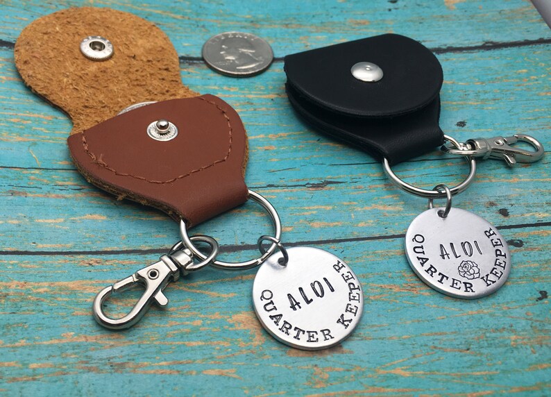 Aldi Quarter Keeper Pouch Leather Quarter Holder Aldi Cart Etsy