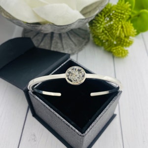 Cremation Cuff Bracelet With Ashes, Sterling Silver Bangle Bracelet With Cremate, Memorial Jewelry, Pet Loss, Cat Dog Cremains Bracelet
