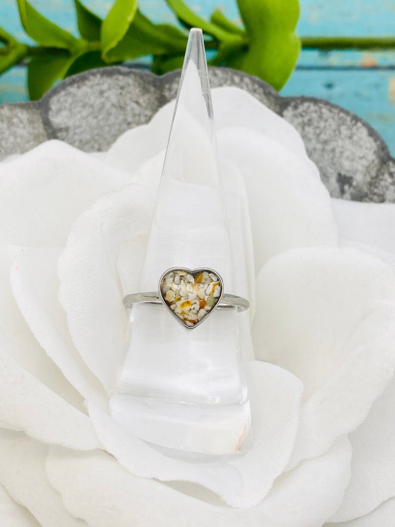 Ashes Ring, Pet Cremains Jewelry, Heart Urn Ring, Pet Memorial Ring, Pet Loss Jewelry, Stainless, Rose Gold Ring, Gold Ring, Ashes in Ring image 5
