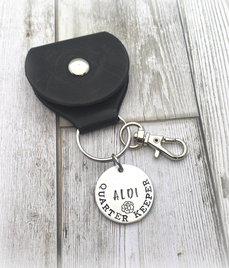 Aldi Quarter Keeper Pouch Leather Quarter Holder Aldi Cart Etsy