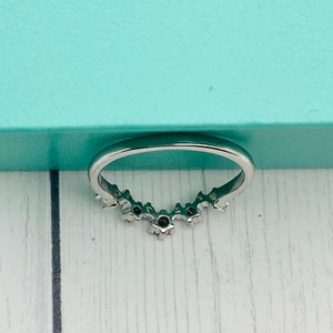 Cremation Ring With Ashes, Moissanite Cluster Ring, Memorial Jewelry With Cremains, Solid Gold, Rose Gold, Sterling Silver, Pet Ash Ring image 4