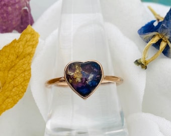 Flower Ring, Funeral Flower Ring, Memorial Flower Jewelry, Dandelion Jewelry, Wedding Flower Jewelry