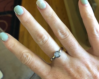 6mm Cremation Ring, Stainless Steel Stacking Rings, Cremation Birthstone Ring, Pet Memorial Ash Urn Ring, Cremains, Jewelry With Ashes