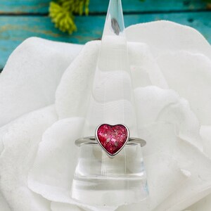 Ashes Ring, Pet Cremains Jewelry, Heart Urn Ring, Pet Memorial Ring, Pet Loss Jewelry, Stainless, Rose Gold Ring, Gold Ring, Ashes in Ring image 8