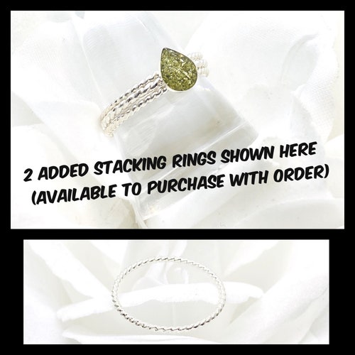 8x6mm Teardrop Shaped Sterling Silver Cremation shops Ring With Twisted/Rope Band, Pear Shape Ring With Ashes, Memorial Jewelry, Stacking Rings