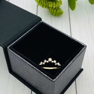 Cremation Ring With Ashes, Moissanite Cluster Ring, Memorial Jewelry With Cremains, Solid Gold, Rose Gold, Sterling Silver, Pet Ash Ring image 11