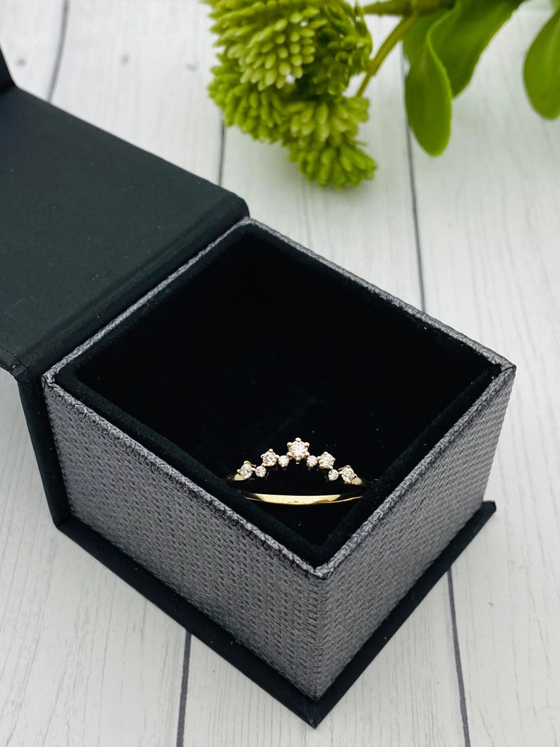 Cremation Ring With Ashes, Moissanite Cluster Ring, Memorial Jewelry With Cremains, Solid Gold, Rose Gold, Sterling Silver, Pet Ash Ring image 11