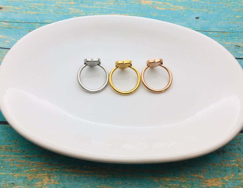 Ashes Ring, Pet Cremains Jewelry, Heart Urn Ring, Pet Memorial Ring, Pet Loss Jewelry, Stainless, Rose Gold Ring, Gold Ring, Ashes in Ring image 9