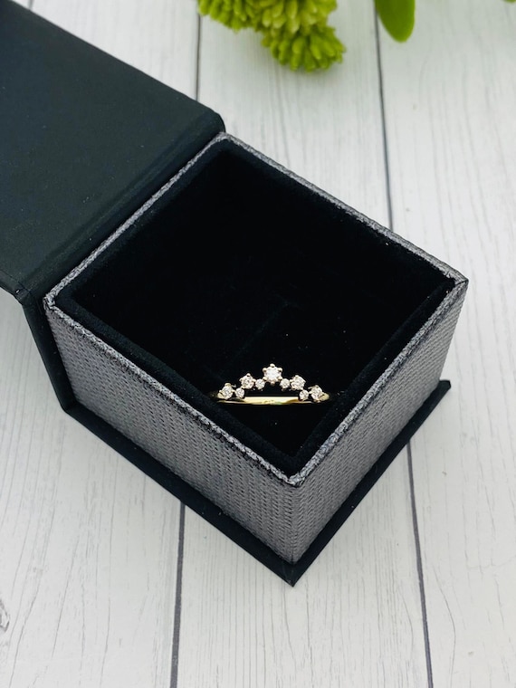 Cremation Ring With Ashes, Moissanite Cluster Ring, Memorial Jewelry With Cremains, Solid Gold, Rose Gold, Sterling Silver, Pet Ash Ring