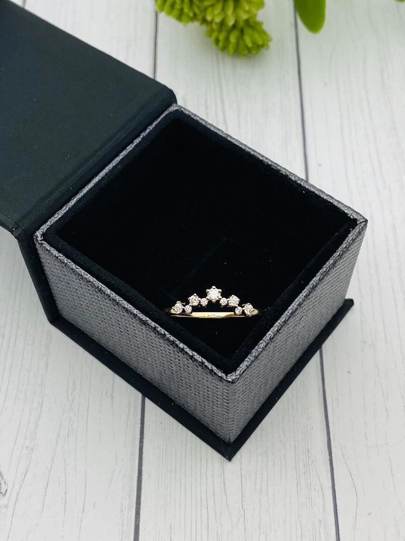 Cremation Ring With Ashes, Moissanite Cluster Ring, Memorial Jewelry With Cremains, Solid Gold, Rose Gold, Sterling Silver, Pet Ash Ring image 1