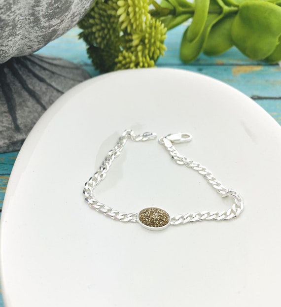 Sterling Silver Oval Cremation Bracelet, Bracelet With Ashes Of Loved One, Memorial Jewelry, Cremains Bracelet, Pet Loss