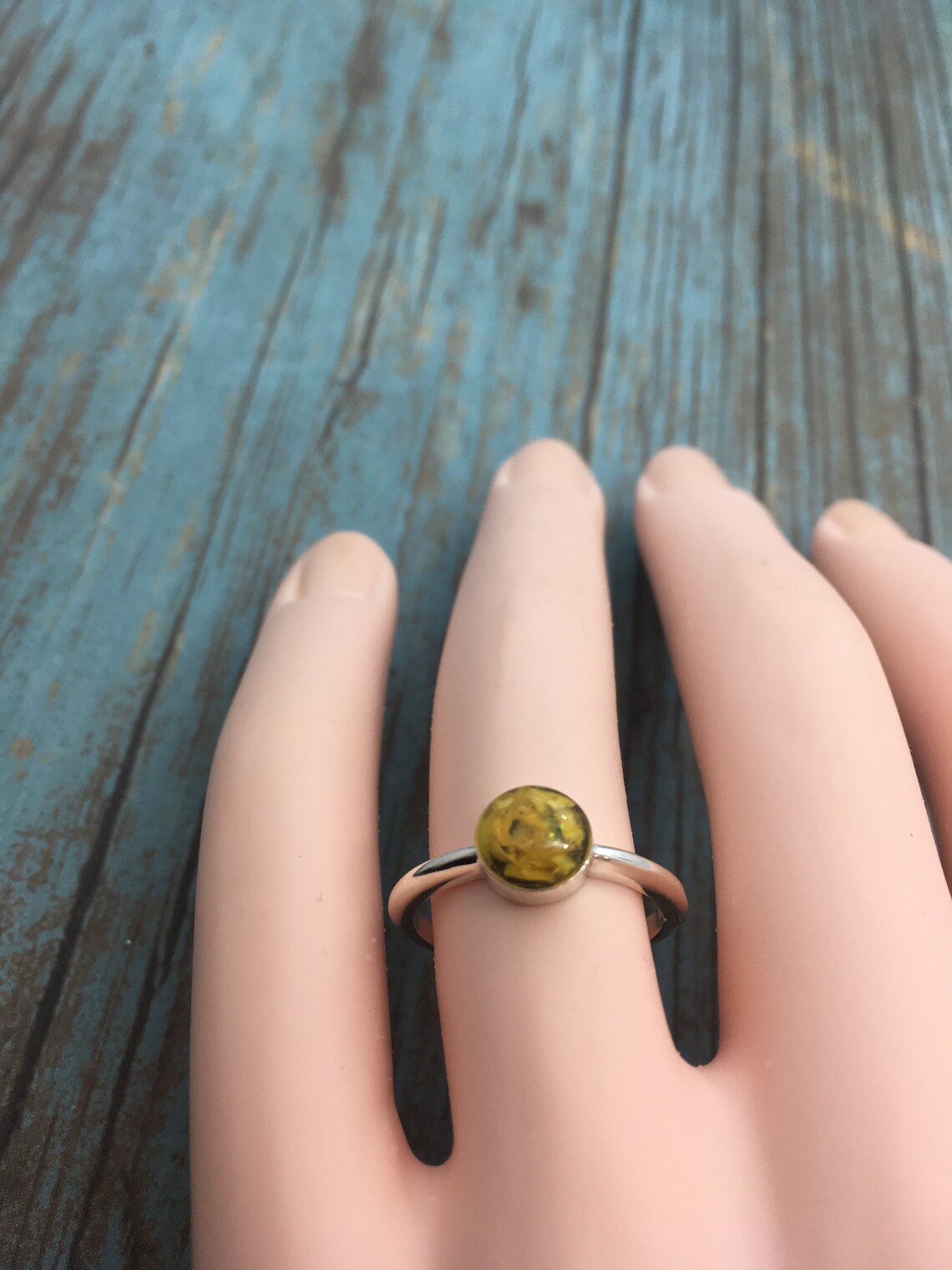 Dried Flower Memorial Ring Funeral Flower Jewelry Wedding Etsy