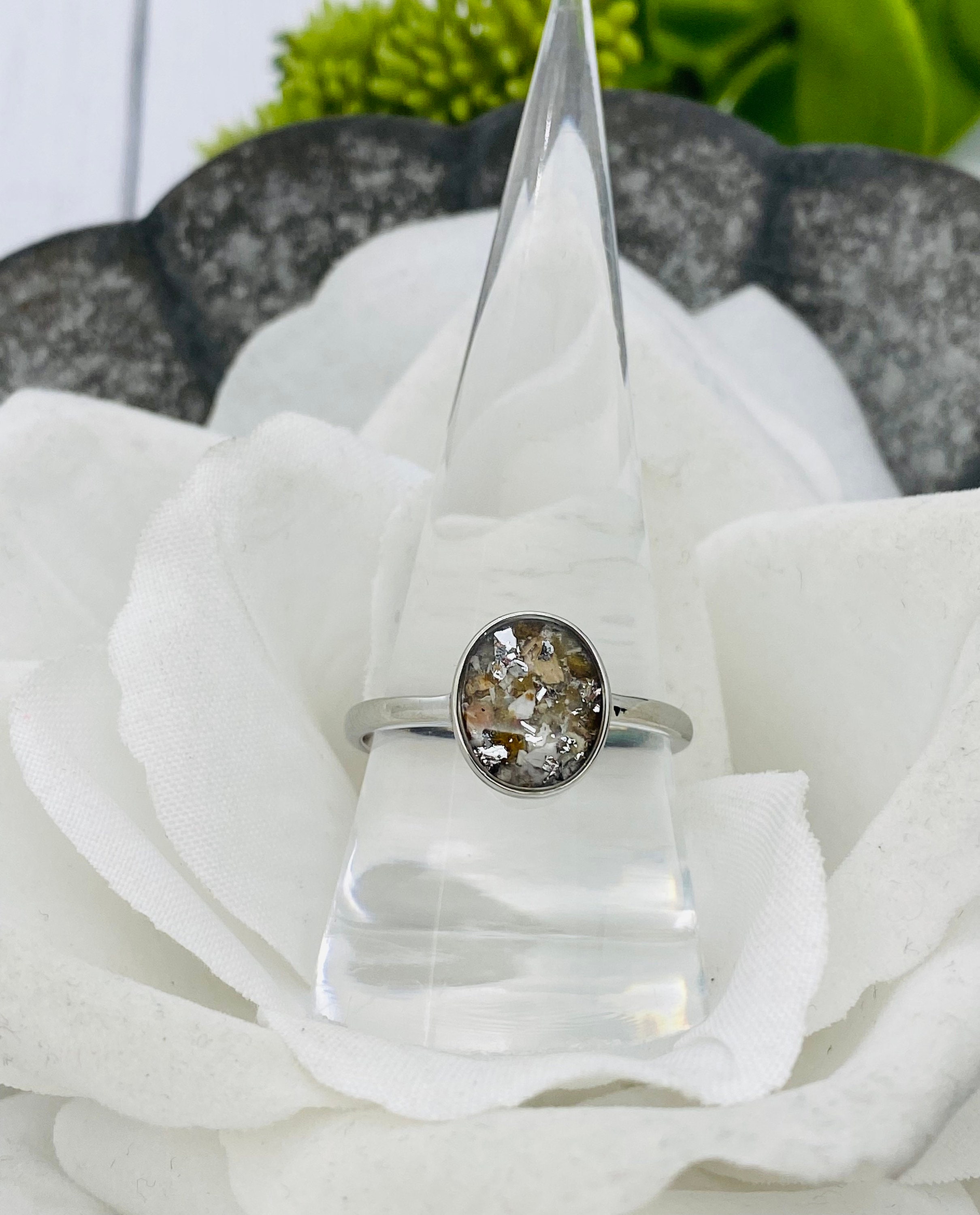 Rose Flower Urn Ring for Human/Pet Ashes Keepsake Memorial Jewelry Can be  Engraved Cremation Finger