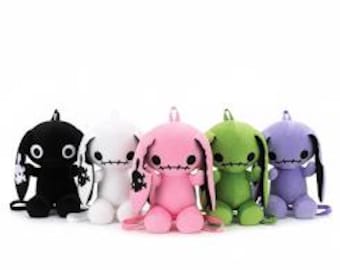 Goth Bunny Plush Backpack