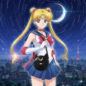 Sailor Moon Luna Cat Purse